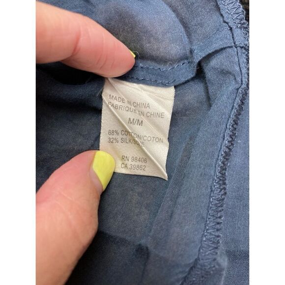 Theory pintuck pleated ruffle silk blend blouse - Picture 5 of 5